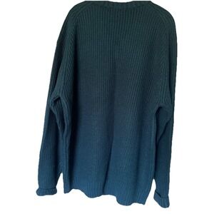 P.‎ G. Field Men's Fisherman Outdoor Blue Green Sweater Mens XL V Neck